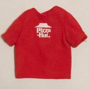 VINTAGE Barbie Pizza Party Kevin Male Doll Pizza Hut SHIRT Mattel 1994 T-shirt